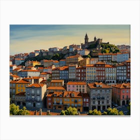 Portuguese City 3 Canvas Print