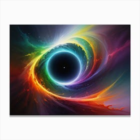 Chromatic Whispers Collide Canvas Print