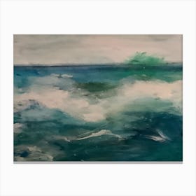 Crashing waves Canvas Print