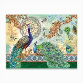 Peacocks 2 Canvas Print