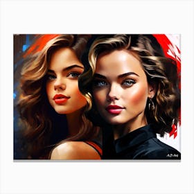 Two Beautiful Women Canvas Print