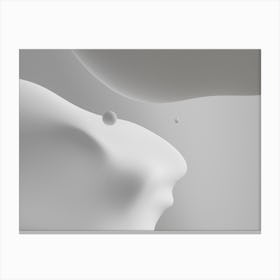 Woman'S Face Canvas Print