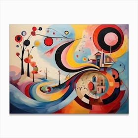 Abstract Painting Journey Of Learning Canvas Print