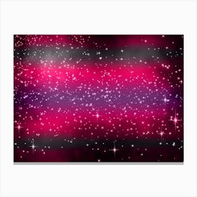 Pink Grey Shining Star Background Canvas Print