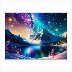 Snowy Landscape Canvas Print