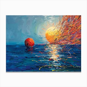 Sunset In The Sea 1 Canvas Print