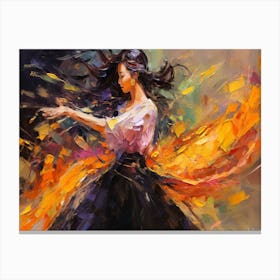 Dancer In Flames 2 Canvas Print