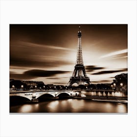 Eiffel Tower In Paris 4 Canvas Print