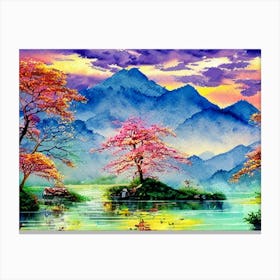 Twilight Blossom Haven Canvas Print