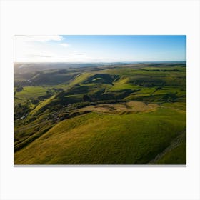 Aerial View Of The Dales 25 Canvas Print