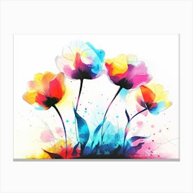 Colorful Tulips Canvas Print