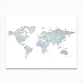 World Map No 195 Canvas Print