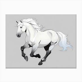 White Horse Canvas Print