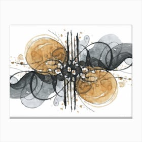 Abstract Swirls 2 Canvas Print