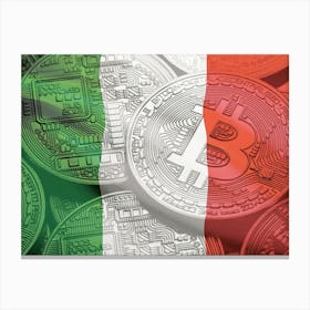 Bitcoin In Italy Canvas Print