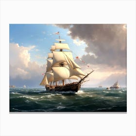 Marine Art Of The 19th Century Canvas Print