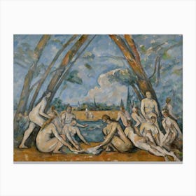 The Great Bathers, Paul Cézanne Canvas Print