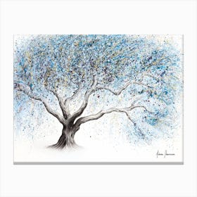 Frosty Whisper Tree Canvas Print
