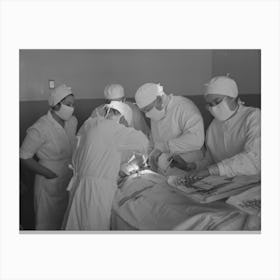 Operation At The Cairns General Hospital At The Fsa (Farm Security Administration) Farmworkers Communi 1 Canvas Print
