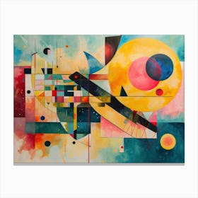 Contemporary Artwork Inspired By Wassily Kandinsky 3 Canvas Print