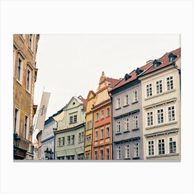 Colorful Buildings In Prague Canvas Print