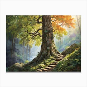 Tree In The Forest 3 Canvas Print