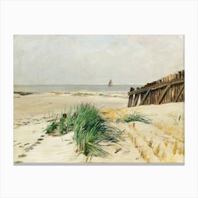 Beach Landscape Painting Beach House Canvas Print