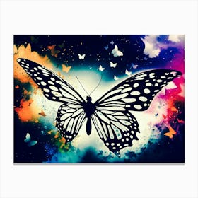 Butterfly In The Sky 2 Canvas Print