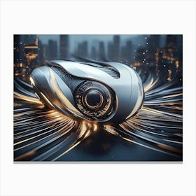 Futuristic 3d Design Canvas Print