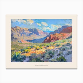 Western Landscapes Red Rock Canyon Nevada 1 Poster Canvas Print