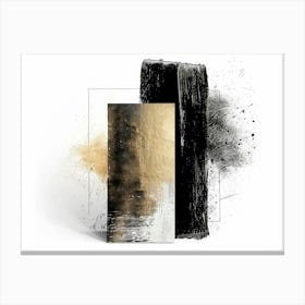 Black And Gold 72 Canvas Print