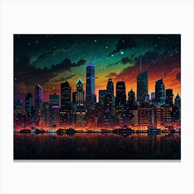 New York City At Night 1 Canvas Print