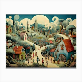 Fantasy Village 13 Canvas Print