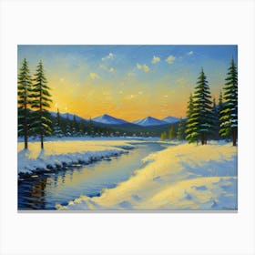 Winter Scenery Canvas Print