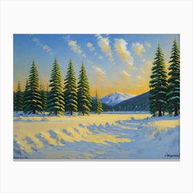 The Frosted Landscape Snow Scene Canvas Print