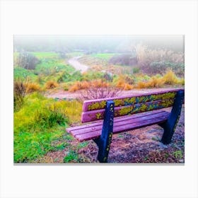Bench In The Park 2016021167rt1pub Canvas Print