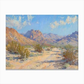 Western Landscapes Mojave Desert Nevada 3 Canvas Print
