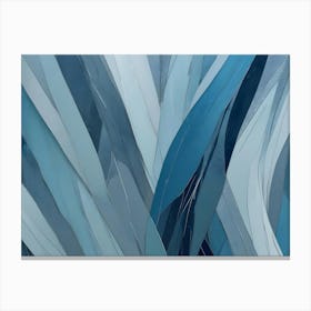 Abstract Background With Blue And White Stripes Canvas Print