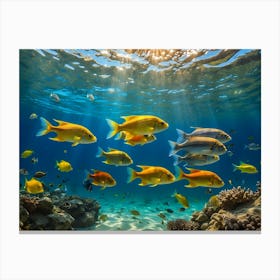 Fishes In The Sea Canvas Print