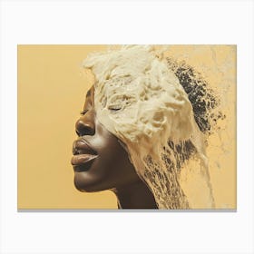 Portrait Of A Black Woman 5 Canvas Print