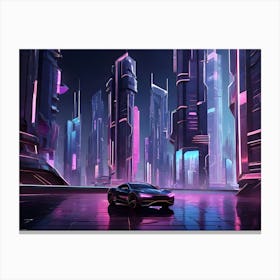 Futuristic City 5 Canvas Print