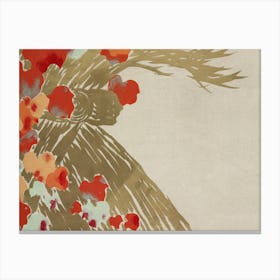 Flowers From Momoyogusa –Flowers Of A Hundred Generations , Kamisaka Sekka Canvas Print