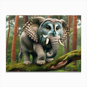 Owlephant Canvas Print