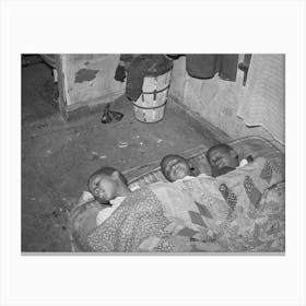 Untitled Photo, Possibly Related To Children Asleep, Southside Of Chicago, Illinois By Russell Lee Canvas Print