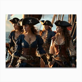 Pirate women 3 Canvas Print