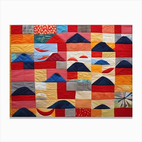 'Many Lands' Quilting Art, 1486 Canvas Print