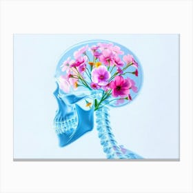 Flowers In The Head 1 Canvas Print