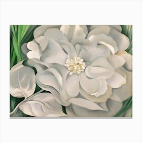 Georgia OKeeffe - The White Calico Flower 1 Canvas Print