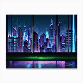 Cityscape Wallpaper Canvas Print