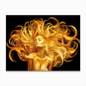 Golden Haired Woman Canvas Print